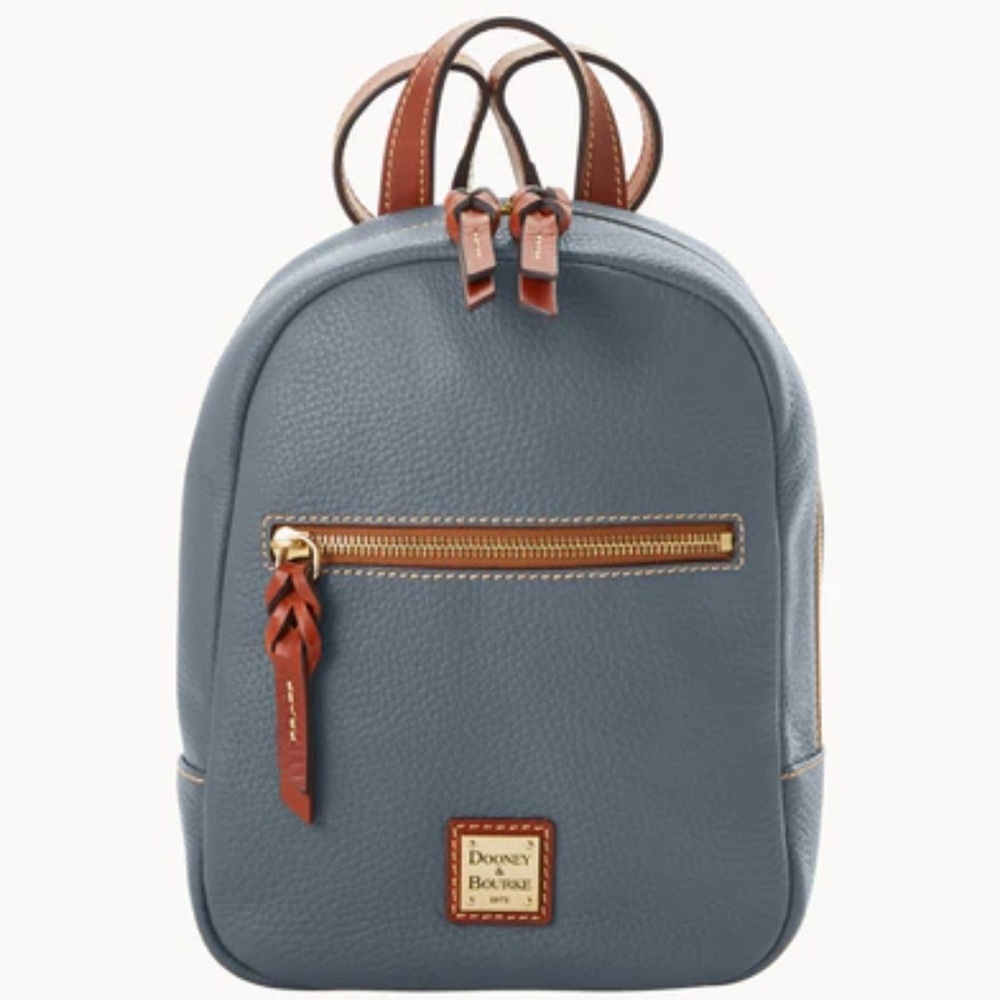 Dooney & Bourke Slate Blue Leather Backpack